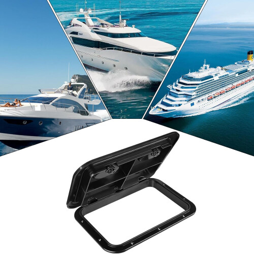 Boot Deck Access Hatch  Waterproof Marine Hatch for Yacht, RV, Kayak  Rectangular Sealed Cover for Storage 2