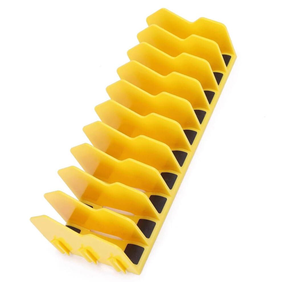 Plier Organizers Rack 10Slot Multifunctional Pliers Holder For Cutter Hammer Wrench Storage Yellow 9339159793800