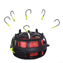 Catfish Rig With DoubleHook ReverseBottom Design For Freshwater And Saltwater Fishing, ABSMetal Construction, 12#