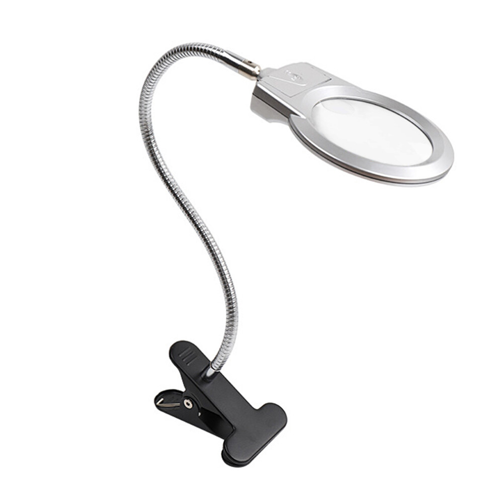 Portable Magnifying Lamp For Drawing Reading, Optical Magnifying Lens With Bright LED Lighted Magnifier For Detailed Work Handicrafts