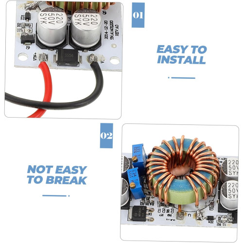 Auto inverter DC/DC converter stepup voltage regulator for LED lights, compact design for easy installation. 1