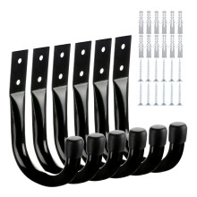 J Hooks Set of 6 Assorted Heavy Duty Utility Hooks for Garage Wall Mount Organization