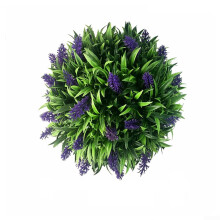 Artificial Lavender Hanging Topiary Ball Homemade Purple Lavender Flower Basket for Home Decoration Artificial Plant Topiary Ball 20 cm