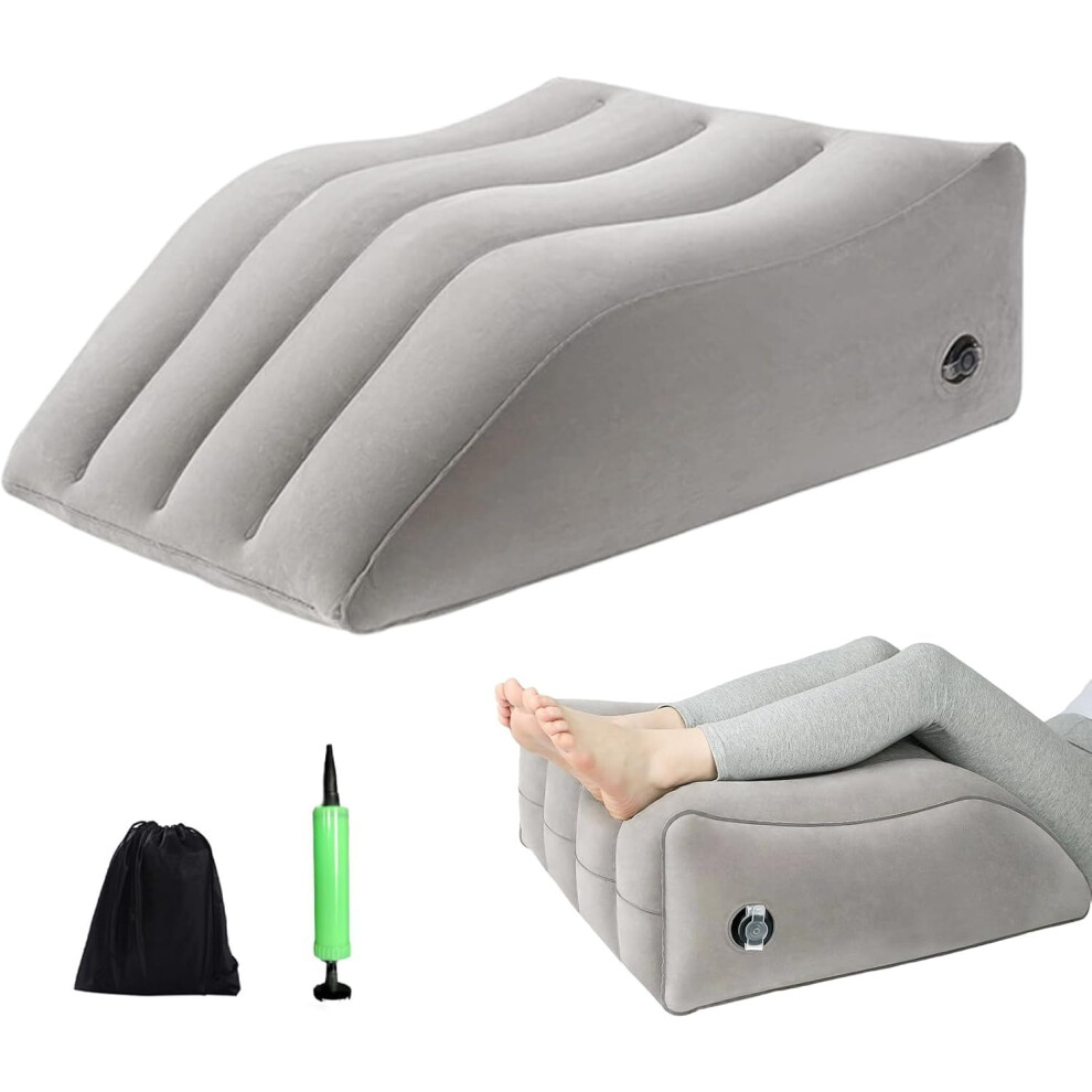 Leg Elevation Pillow Inflatable Leg Rest Pillow Wedge Pillow Leg Back Support Foot Rest Circulation Reduction