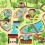 Σετ αυτοκόλλητων Zoo Adventure, αυτοκόλλητα βινυλίου υψηλής ποιότητας, αδιάβροχα 7