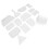 Cake Decorating Accessories Dough Cutter Non-Stick Kitchen Tools Durable Baking Scraper Ergonomic Handle Flexible Structure Food Safe Plastic Suitable 2