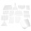 Cake Decorating Accessories Dough Cutter Non-Stick Kitchen Tools Durable Baking Scraper Ergonomic Handle Flexible Structure Food Safe Plastic Suitable 3