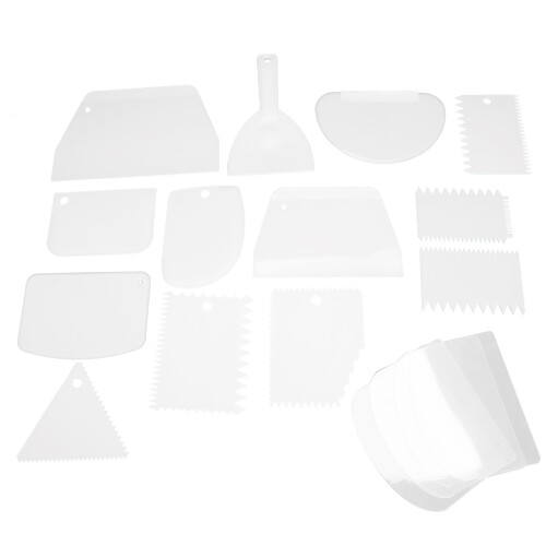 Cake Decorating Accessories Dough Cutter Non-Stick Kitchen Tools Durable Baking Scraper Ergonomic Handle Flexible Structure Food Safe Plastic Suitable 2