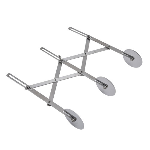 Κόφτης ζύμης Kitchen Essential, ρολό κοπής ζύμης από ανοξείδωτο χάλυβα πολλαπλών