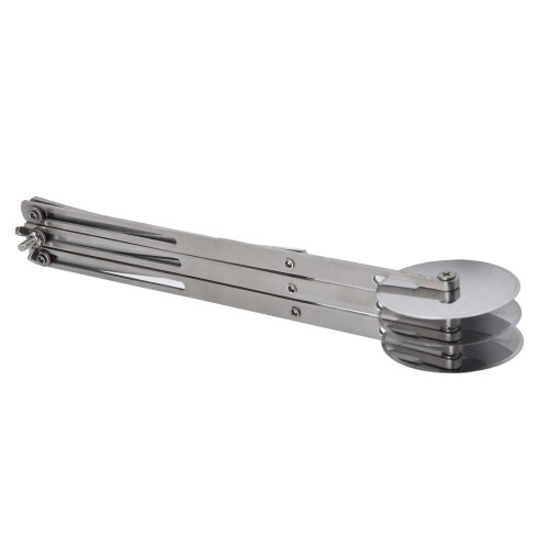 Κόφτης ζύμης Kitchen Essential, ρολό κοπής ζύμης από ανοξείδωτο χάλυβα πολλαπλών 1