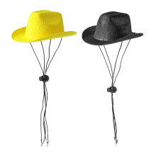 Cowboyhatt til kjæledyr, slitesterkt polyestermateriale, komfortabel å bruke, western-temakostyme, rollespilltilbehør for katter, hunder og mer, 2