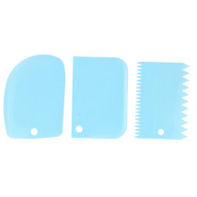 Set di raschietti per impasto multiuso, raschietto per ciotola per cuocere e cucinare, taglia impasto in plastica flessibile antiaderente, lavabile