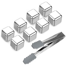 Fast-Cooling Whiskey Stones, Reusable Ice Cubes for Quick Chilling - No Diluting Drinks with Elegant Gift Set for Home, Office, Parties