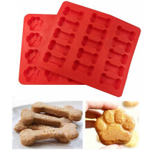 Emporte-pièces en forme d'os, de tailles variées et sécuritaires, pour la préparation de nourriture pour chiens faite maison. Acier inoxydable