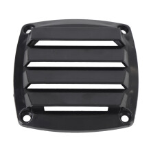 Flushmounted plastic vent cover through 3inch vent hole, easy installation, airflow for RV, yacht, marine boat, truck, black.
