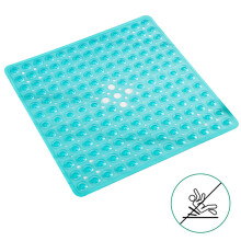 Tapis de douche antidérapants, surface texturée pour une sécurité accrue, vinyle antibactérien idéal pour la maison, la salle de sport et le