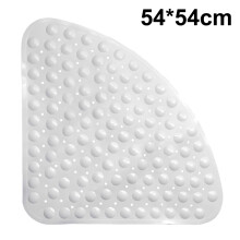 Tapis de douche et baignoire antidérapant et flexible, avec motif galets pour une surface texturée, lavable en machine et à séchage rapide.