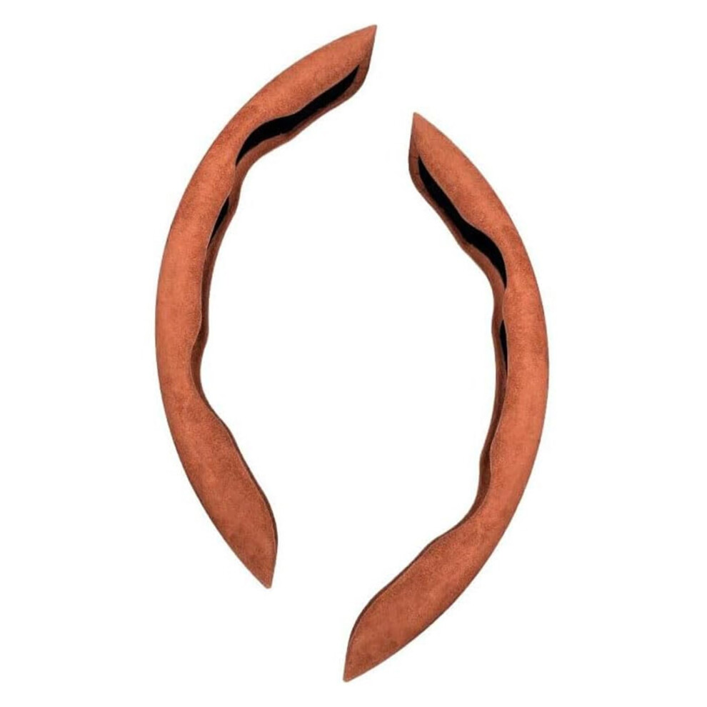 Suede Steering Wheel Cover For Mercedes Benz Glc 200300 Antislip Grip Durable 2Pcs Brown 9339159794999