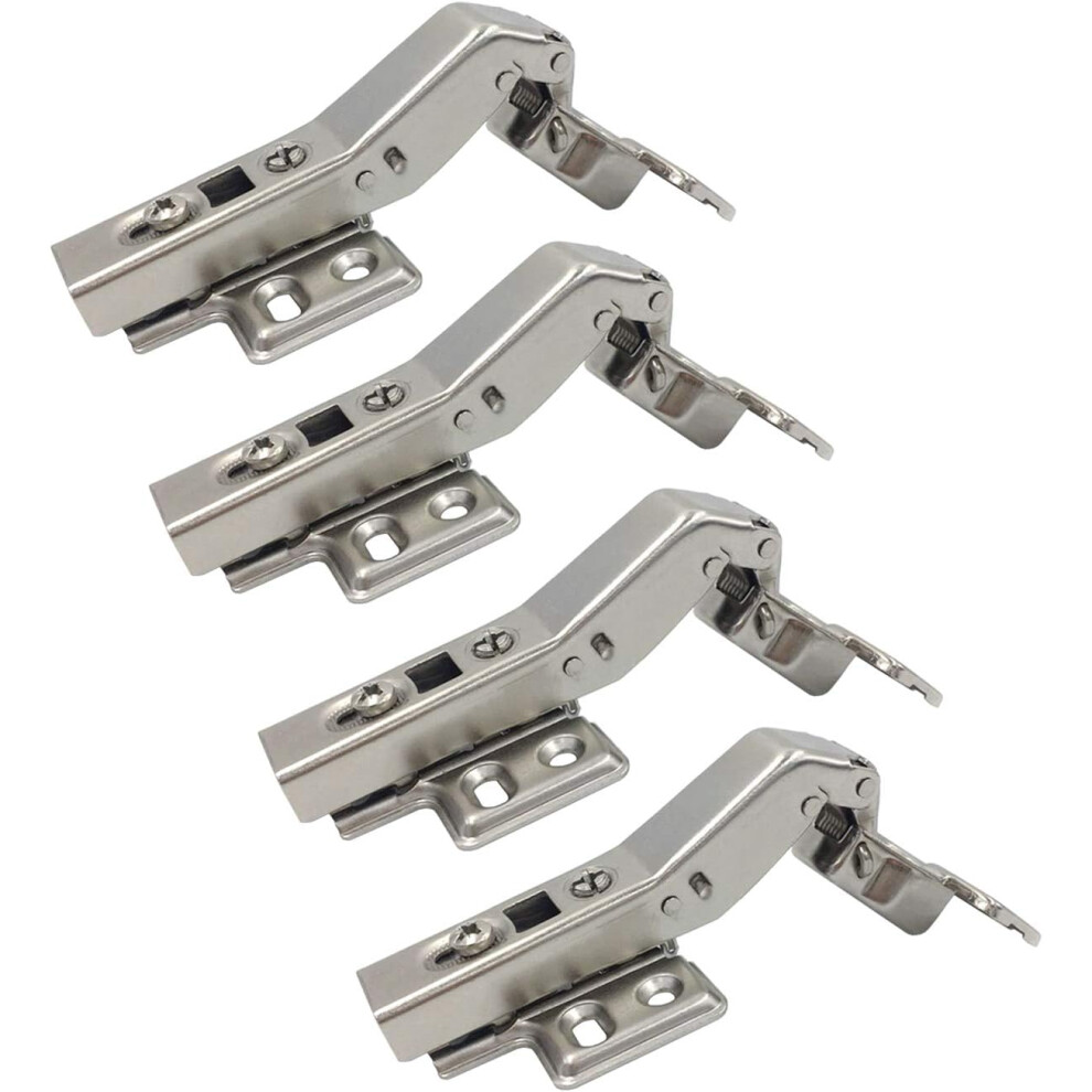 Cabinet Hinges, Stainless Steel For Unmatched Durability, Set Of 4 With Self Closing Feature 9554910112380