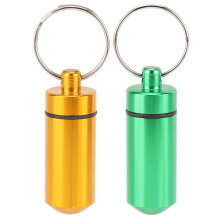 Estuche portátil para pastillas para viajes, de aluminio impermeable, material fiable, diseño a prueba de humedad, fácil de transportar (2