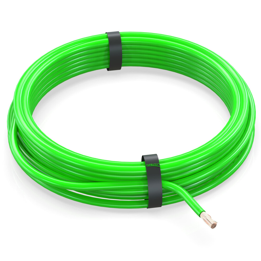 Flryb Automotive Wire 2.5Mmâ² 100M Roll Conductivity Durable Insulation Green 9001264492243