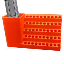 Screwdriver Bits Storage, Precision Drill Holder, ABS Plastic Bit Rack, AntiSlip Slots, Pegboard Frame, 50Hole Organizer