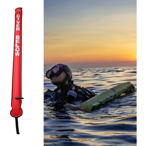 Surface marker buoy for diving to indicate location 1