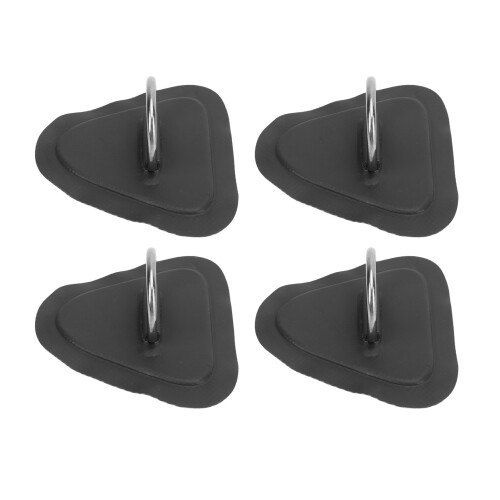 4 Stück D-Ring-Patch, Edelstahl-D-Ring-Pad für 1