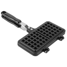 Aluminum Alloy Waffle Maker, Baked Paint Exterior & Heat-Resistant Handle, Portable & Campfire Ready, For Gourmet Waffles On-The-Go, 1Pc