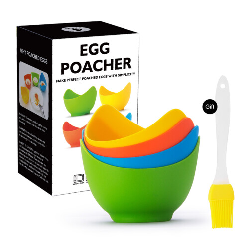 Egg Mastery Unleashed: Σιλικονούχα Poachers, Αντικολλητικά & Κατάλληλα για Πλυντήριο Πιάτων, 2