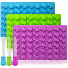 Ensemble de 4 moules à bonbons dinosaures antiadhésifs en silicone multifonctionnels, parfaits pour réaliser des friandises gélifiées maison,
