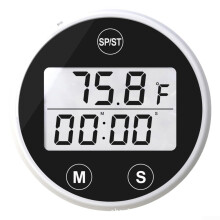 Floating Ice Bath Thermometer With Timer Waterproof Electronic Cold Plunge Thermometer Black Alarm Flashing