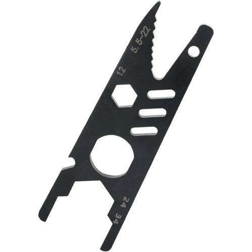 Black Steel Hex Key Wrench with Ergonomic Handle for Efficient Pipe and Nut Assembly 2