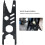 Black Steel Hex Key Wrench with Ergonomic Handle for Efficient Pipe and Nut Assembly 5