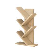 Magazine Rack Floor Standing Pine Wood 5Tier TreeShaped Magazine And Newspaper Rack Living Room Bookshelf