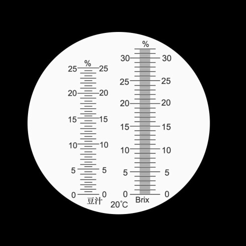 Sugar Content Tester Bean Juice Refractometer 025% Concentration Meter 032 Brix Function Detector 1