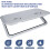 Boot hatch, rectangular deck hatch, weatherproof sealing, ABS  PC, reliable marine accessory, 44 x 31.5 cm white 2