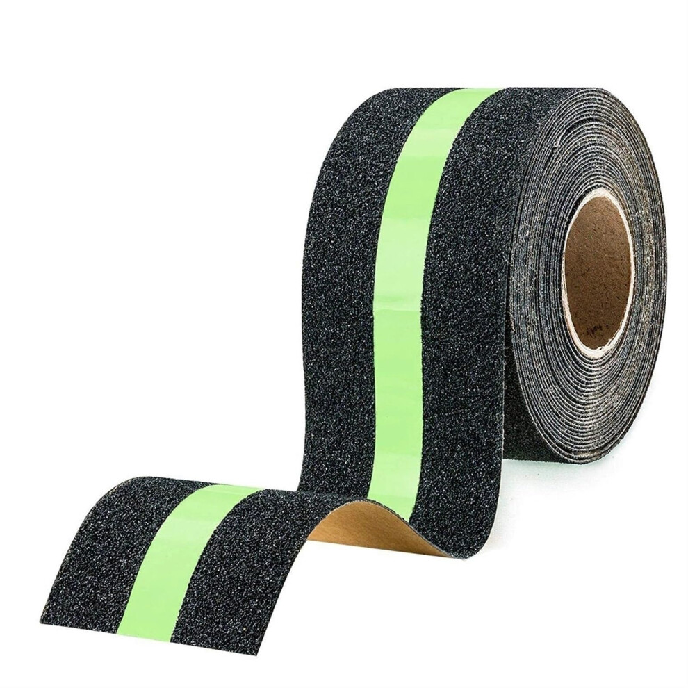Antislip Safety Tape, Glowing Stair Step Warning, Fluorescent, Selfadhesive (10M) 9001264494704