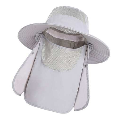 Sonnenhut mit UV-Schutz, breite Krempe, Nylon, 1