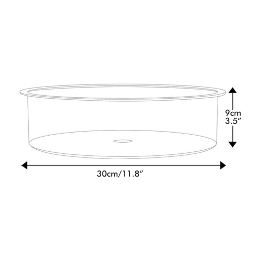 Οργάνωση Lazy Susan, με αντιολισθητική επιφάνεια, εξασφαλίζει ασφαλή αποθήκευση για 1
