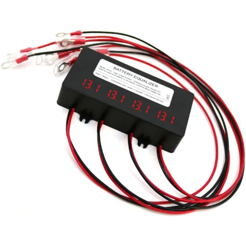 Automatic battery balancing system for series connection, LED display, voltage balancer for different voltages (HA01) 1