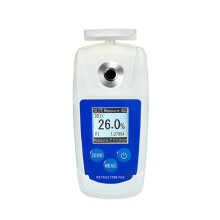 Refractometer Hydrometer 055% BatteryPowered Portable Sugar Meter For Fruit Juice Drinks WhiteBlue