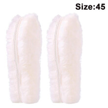 Semelles ergonomiques en peau de mouton, cadeaux chauds pour l'hiver, antidérapantes et respirantes, pour hommes et femmes (2 paires incluses)