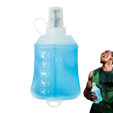 Soft Water Bottle, 150 ml, Hiking, MultiPurpose, Portable Folding Squeeze Water Bag, TPU for Home, Camping, Travel