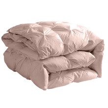 Vintage Pin Tuck Microfiber Comforter Set, Elegant Pinch Pleat Duvet Cover with Internal Sewing Process and White Inner Lining (3-Piece)