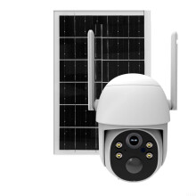 Security Camera Outdoor Wireless Compatible, Smart Home Battery 7800mAh, Solar Panel, 360 Degree Night Vision