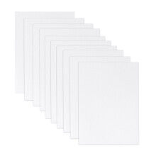 Roll of Canvas for Painting 15x15cm Primed White Roll Canvas for Oil and Acrylic Painting, 10pcs Student Panels
