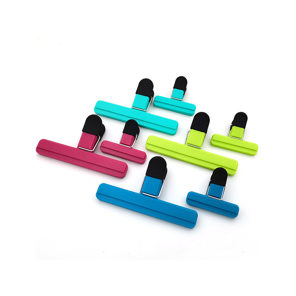 Heavy Duty Chip Clips, 8 Pack Food Clips With Air Tight Seal, Assorted Colors Non-Slip Grip For Wide Usage In Kitchen, Office Or Garage 9454554994987