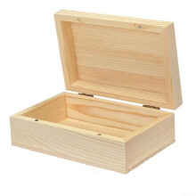Light Wood Storage Box Keepsake Box 14 X 9 X 5 Cm Handmade Wooden Case Natural Finish