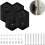 ABS Wall Mounted Hangars  2Pack For Longboard Display, ABS Plastic Wall Mount Brackets 4